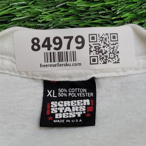 Vintage 1991 New-York 25th Anniversary Shirt Womens XL 21x26 White Vica - Picture 7 of 13